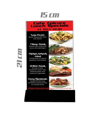 TUB0A5 Menù holder A5