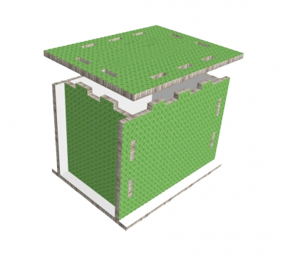 CT20356 Honeycomb board box