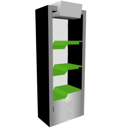 CT10286 Free Standing Display with Flash Shelvesc