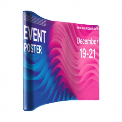 1080 Pop-Up Wall magnetico curvo Medium