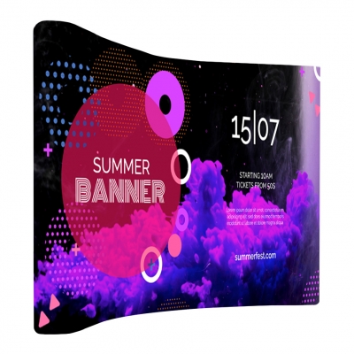 1082 Pop-Up Wall magnetico curvo Large 