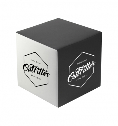 PF04 Pouf cubo ecopelle