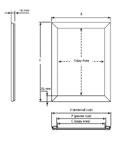 TUN0A4 Snap frame waterproof A4 21 x 30