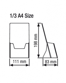 TU1003 Dispenser  1/3 di A 4 da tavolo 