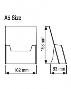 TU1004 - Dispenser A5 da tavolo 