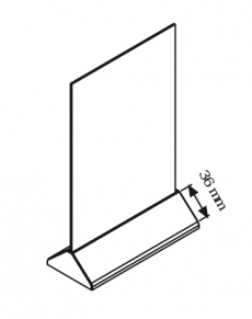 TUBA43 Menù holder 1/3 A4