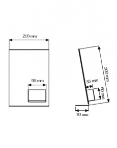 TUDC10 Display da banco a L A4 con  pocket