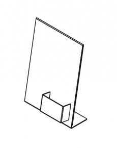 TUDC10 Display da banco a L A4 con  pocket