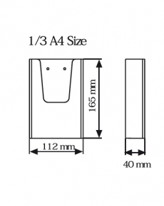 TU6000 Leaflet pocket 1/3 di A4