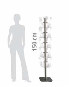 TUUC14D Colonna porta cataloghi A 4 Bifacciale 