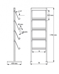 TU1010 Brouchure rack mono