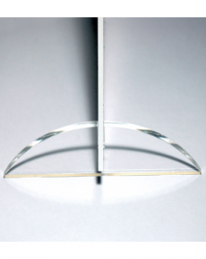 PPM3 - Portapannelli mezzaluna  in perspex  mm 3 