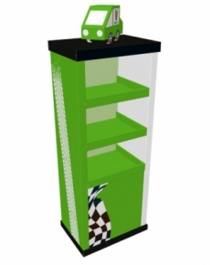 CT10279 Parametric Free Standing Display with Car