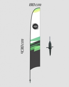 HS435 Aluminium pole vela L