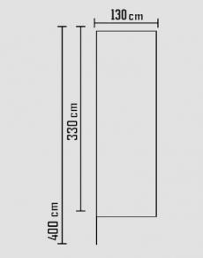 130H4 Flag composit a  parete 400