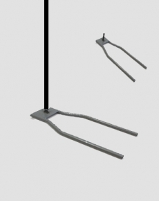 HS435 Aluminium pole goccia L