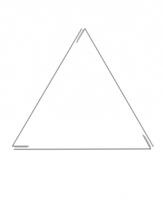 P1020 - TOTEM TRIANGOLARE HT.200