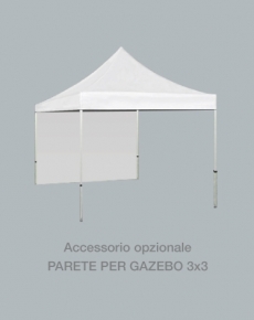 2574 Gazebo HEAVY 3x3 con stampa mantovana