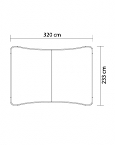 UNTBC10 Frame tubolare curvo 320