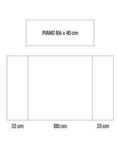 1620 Desk Tessile con trolley