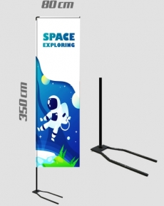 HS350 FLAG RETTANGOL  altezza 350