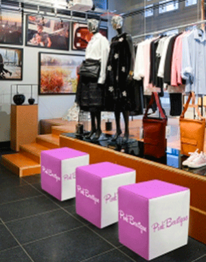 SSPO04 - POUF CUBO ECOPELLE