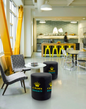 SSPO05 - POUF CILINDRO ECOPELLE