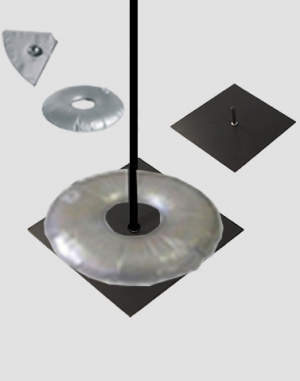 HS435 Aluminium pole goccia L