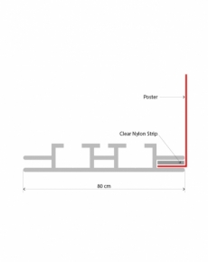 LB02 Box LED da parete 150x200